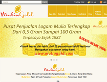 Tablet Screenshot of muliagold.com
